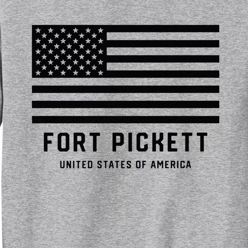 Fort Pickett Virginia USA Military American Flag Tall Sweatshirt