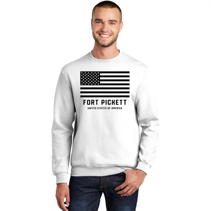 Fort Pickett Virginia USA Military American Flag Sweatshirt