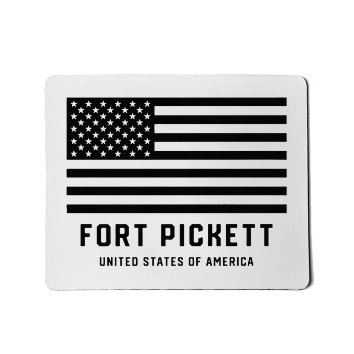 Fort Pickett Virginia USA Military American Flag Mousepad