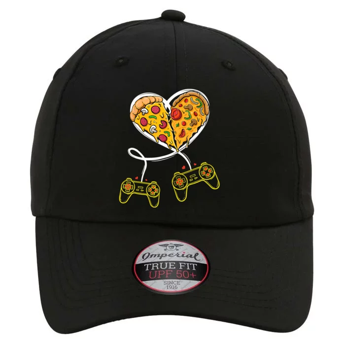 Funny Pizza Video Game Lover Gamer Valentines Day Couple The Original Performance Cap