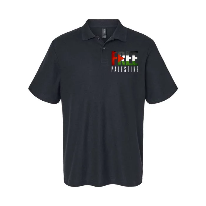 Free Palestine Vintage Design Softstyle Adult Sport Polo