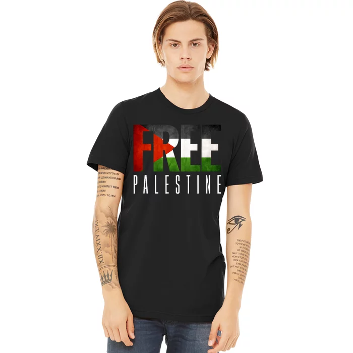 Free Palestine Vintage Design Premium T-Shirt