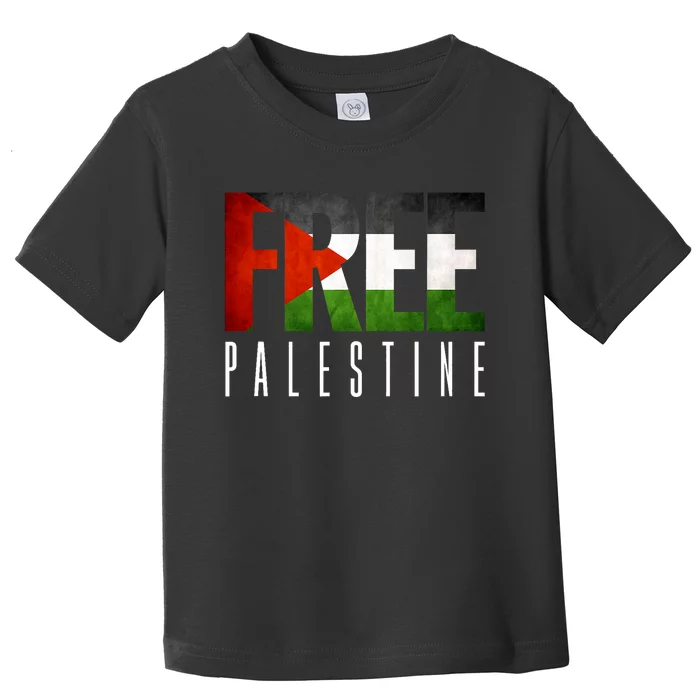 Free Palestine Vintage Design Toddler T-Shirt