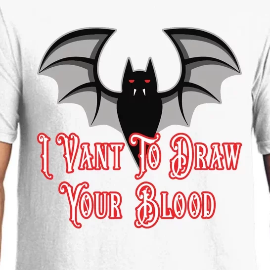 Funny Phlebotomist Vampire Bat Phlebotomy Saying Pajama Set