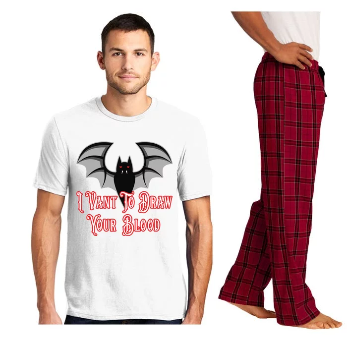 Funny Phlebotomist Vampire Bat Phlebotomy Saying Pajama Set