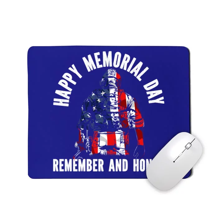 Freedom Patriotic Veteran Usa Flag American Memorial Day Gift Mousepad