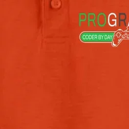 Funny Programmer Video Game Lover Gamer Dad Dry Zone Grid Performance Polo