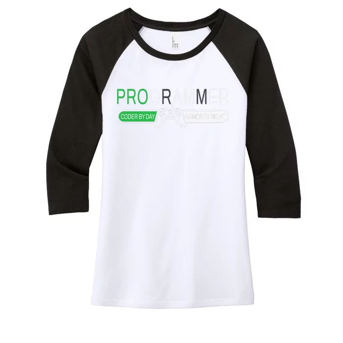 Funny Programmer Video Game Lover Gamer Dad Women's Tri-Blend 3/4-Sleeve Raglan Shirt