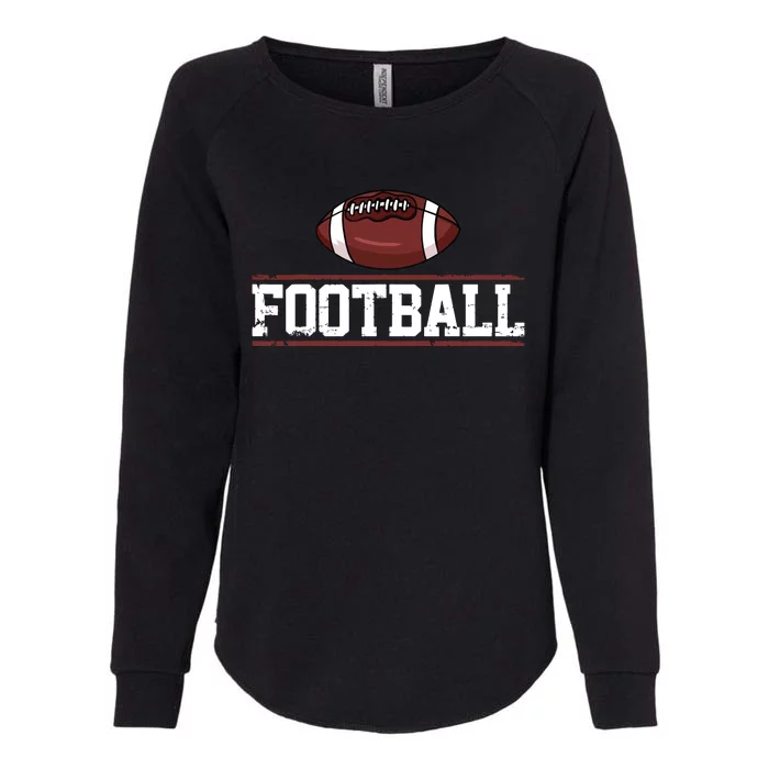 Football Player Vintage Gift Womens California Wash Sweatshirt