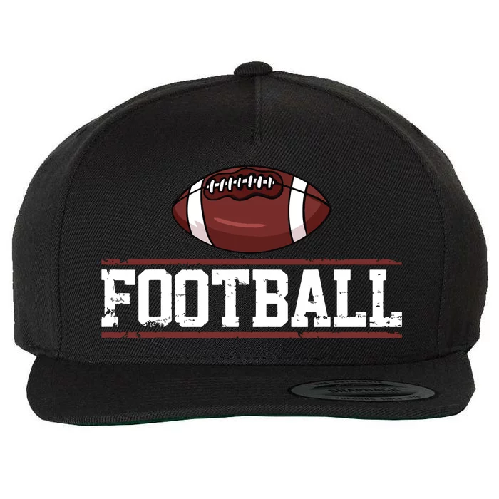 Football Player Vintage Gift Wool Snapback Cap