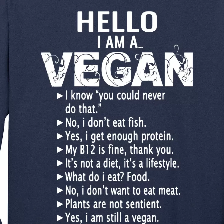 Funny Pro Vegan Activism Gym Athlete Gift Christmas Long Sleeve Shirt