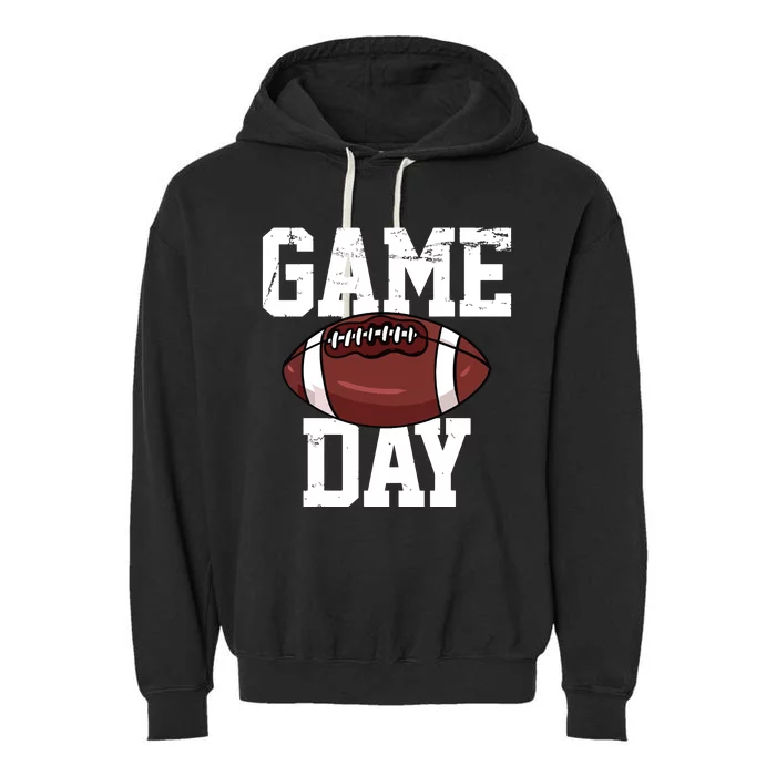 Football Player Vintage Gift Garment-Dyed Fleece Hoodie