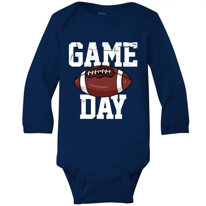 Football Player Vintage Gift Baby Long Sleeve Bodysuit