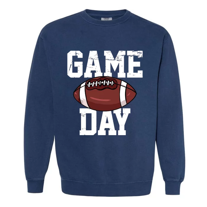 Football Player Vintage Gift Garment-Dyed Sweatshirt