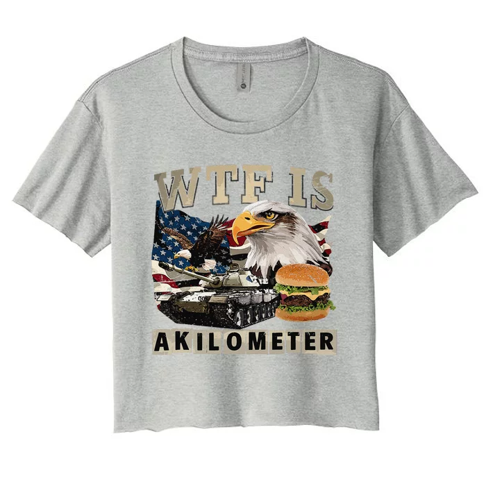 Funny Political Wtf Is Akilometer Women's Crop Top Tee