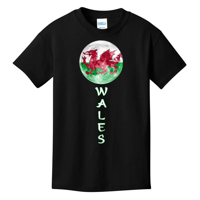 Funny Proud Welsh Flag Designs Gift Kids T-Shirt