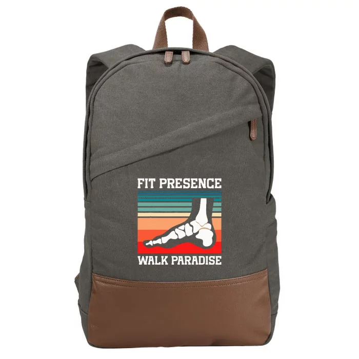 Fit Precise Walk Paradise Orthotic Orthotist Cotton Canvas Backpack