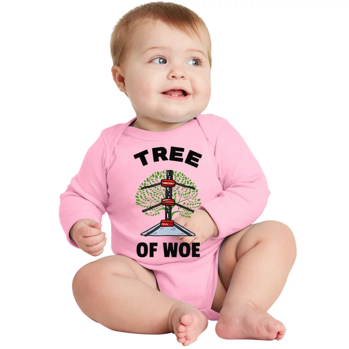 Funny Pro Wrestling Fan Gift Tree Of Woe Pro Wrestling Hold Premium Baby Long Sleeve Bodysuit