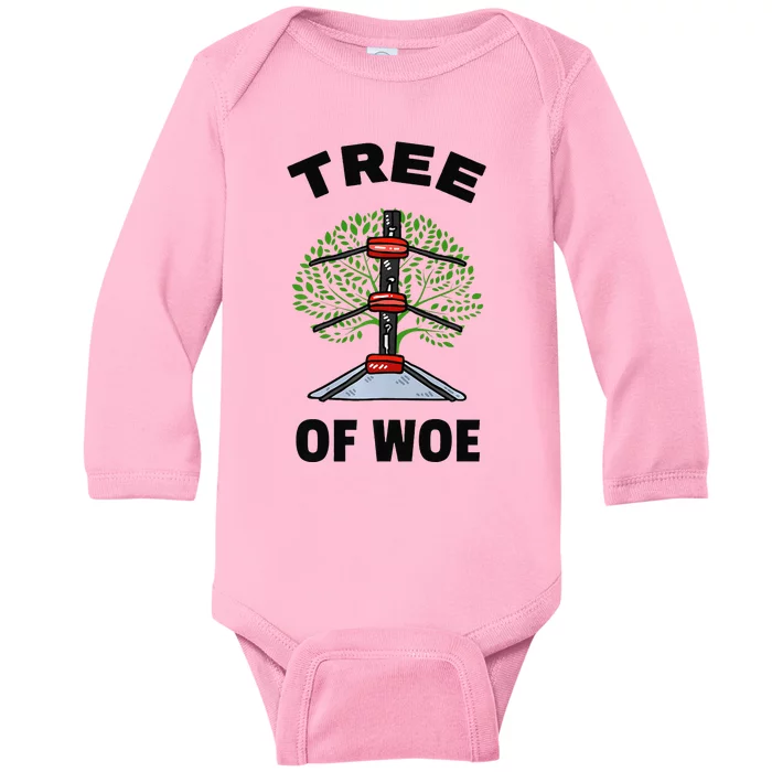 Funny Pro Wrestling Fan Gift Tree Of Woe Pro Wrestling Hold Premium Baby Long Sleeve Bodysuit