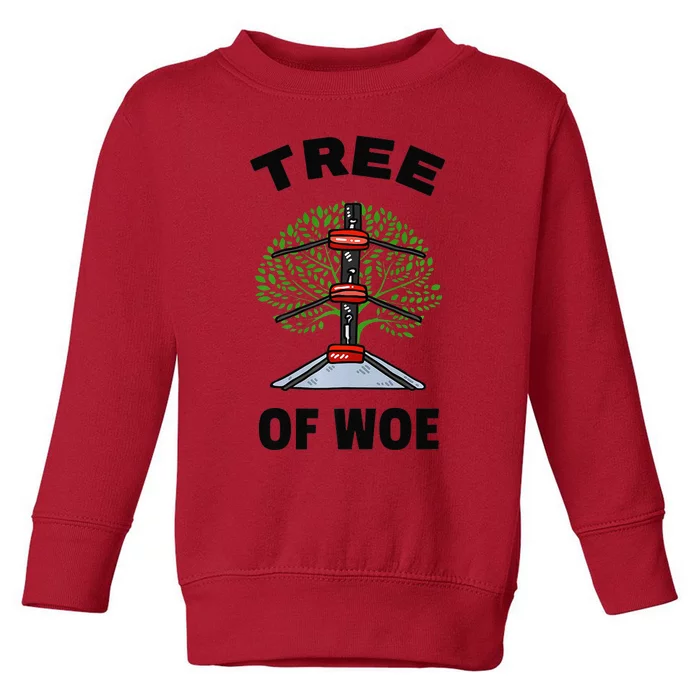 Funny Pro Wrestling Fan Gift Tree Of Woe Pro Wrestling Hold Premium Toddler Sweatshirt