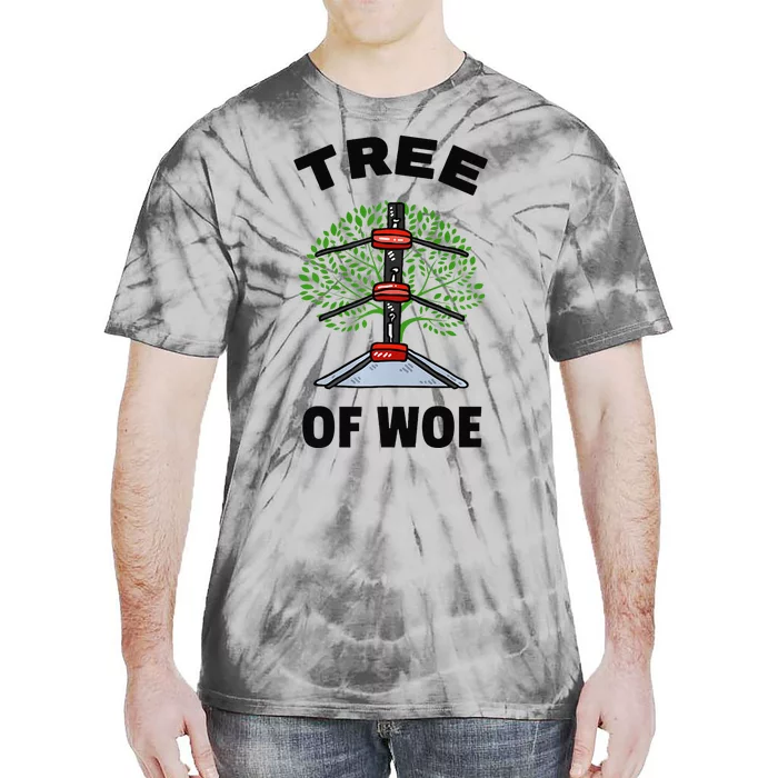 Funny Pro Wrestling Fan Gift Tree Of Woe Pro Wrestling Hold Premium Tie-Dye T-Shirt