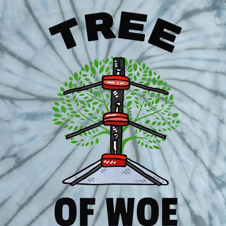 Funny Pro Wrestling Fan Gift Tree Of Woe Pro Wrestling Hold Premium Tie-Dye T-Shirt