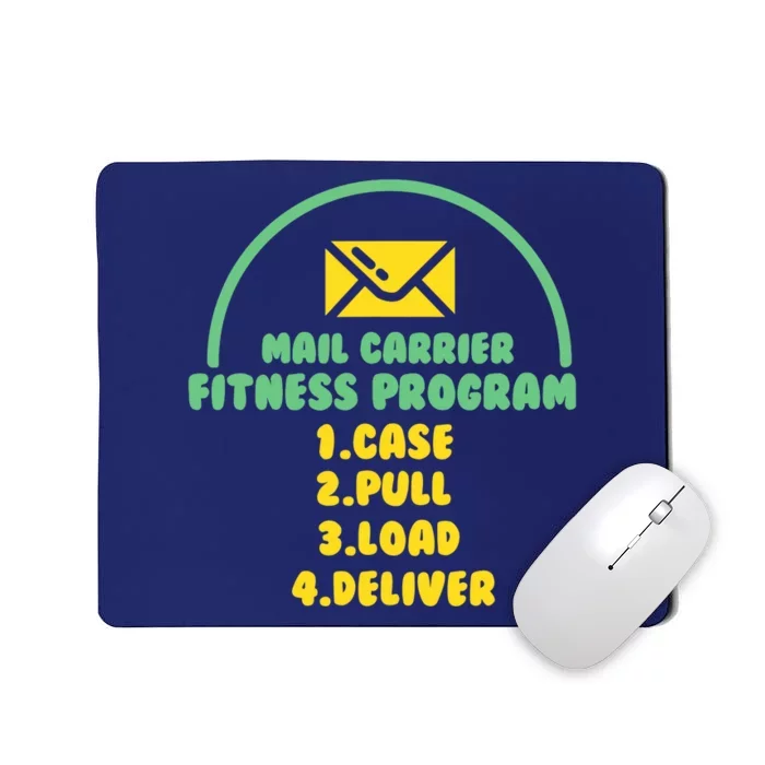 Funny Postal Worker Outfit for a Mailman Mousepad