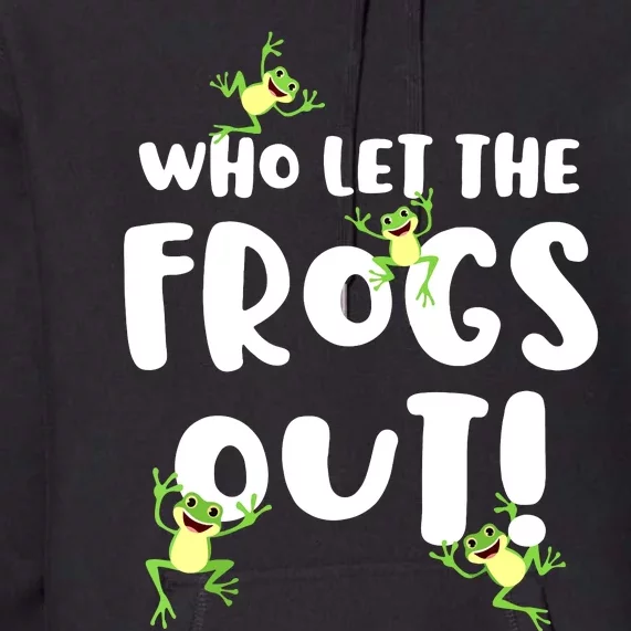 Funny Passover Who Let The Frogs Out Jewish Seder Fami Premium Hoodie