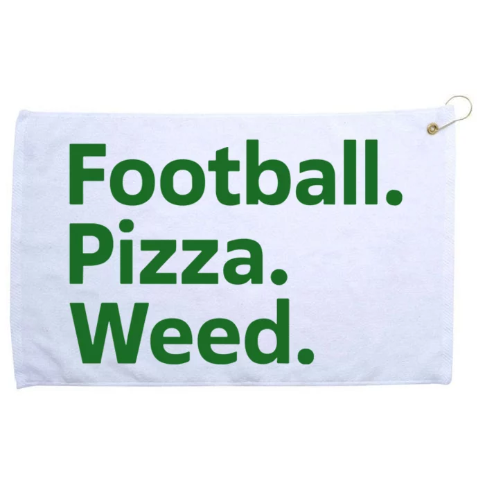 Football Pizza Weed Grommeted Golf Towel