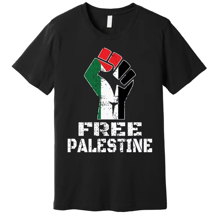 Free Palestinestand With Palestine Activist Premium T-Shirt