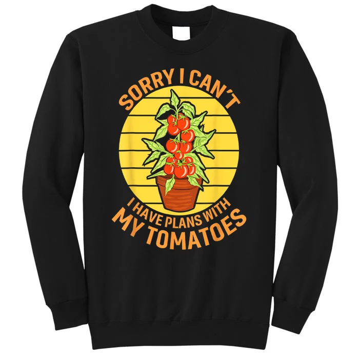 Funny Plan With Tomato Veggie Pun Tomatoes Vegetable Humor Sweatshirt