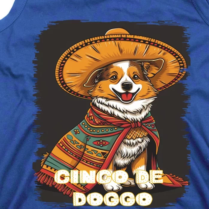 Funny Pembroke Welsh Dog Cinco De Mayo Doggo Sombrero Funny Gift Tank Top