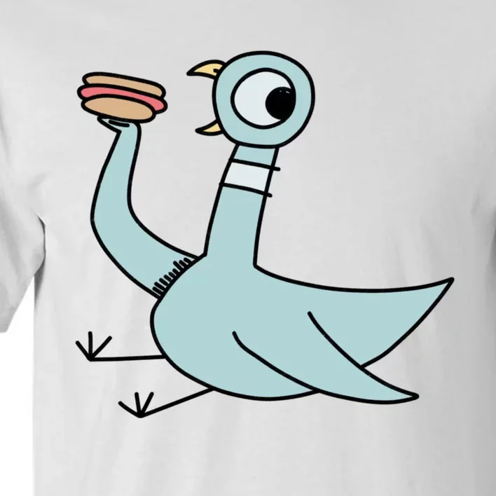 Funny Pigeon With A Hotdog Fan Art Tall T-Shirt