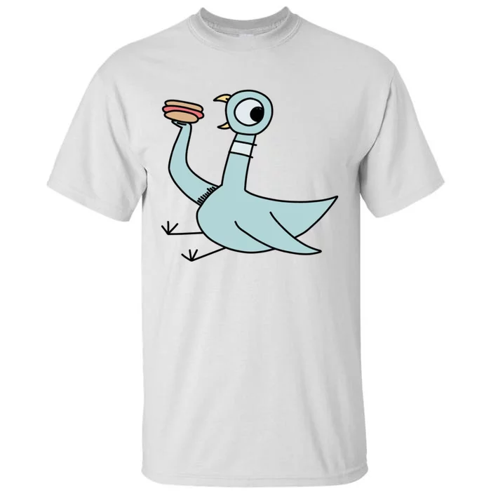 Funny Pigeon With A Hotdog Fan Art Tall T-Shirt