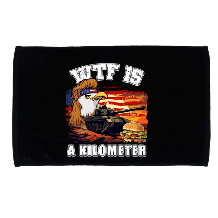 Funny Patriotic Wtf Is A Kilometer Microfiber Hand Towel