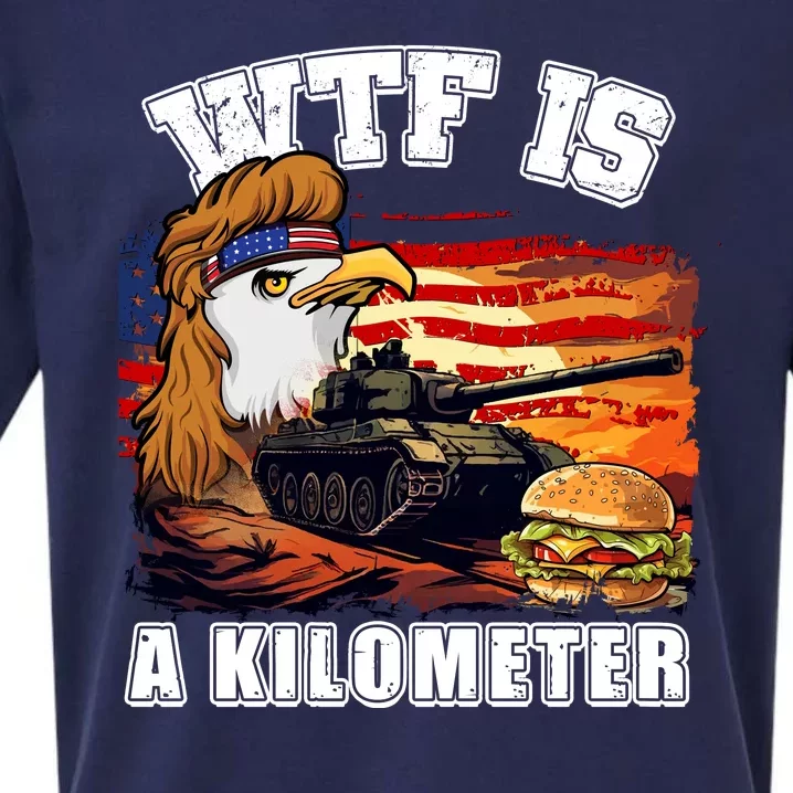 Funny Patriotic Wtf Is A Kilometer Sueded Cloud Jersey T-Shirt