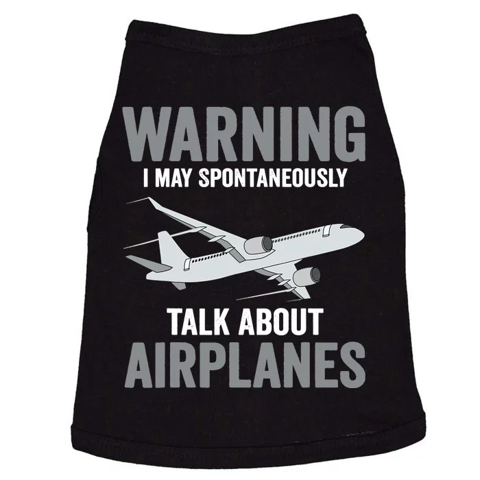 Funny Pilot Warning May Spontaneously Talk About Airplanes Doggie Tank