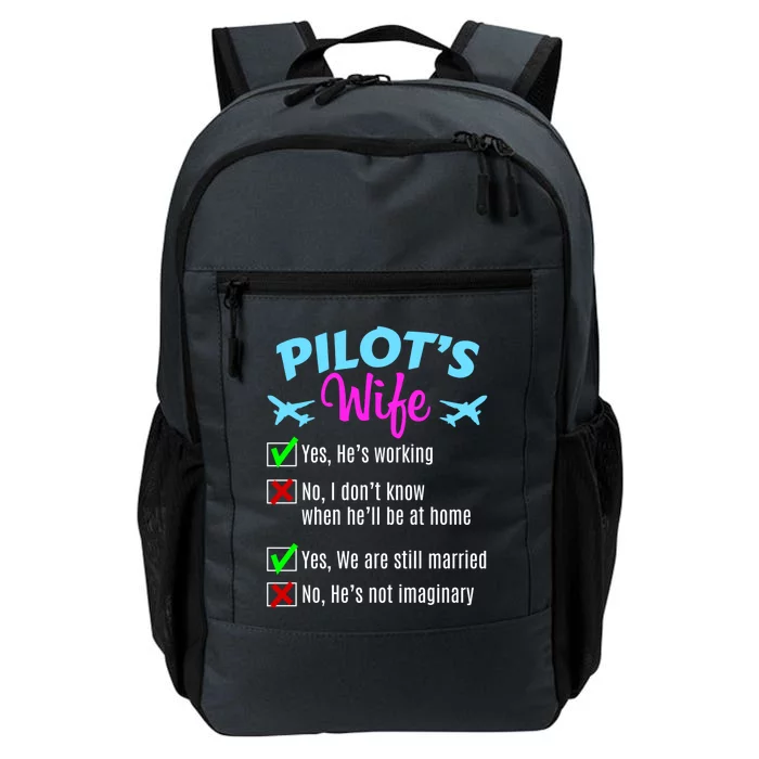 Funny Pilots Wife Gift Daily Commute Backpack