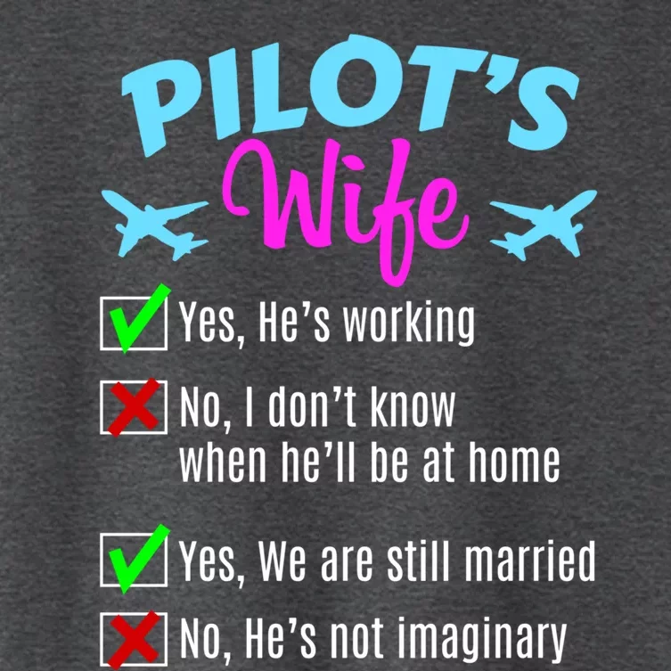 Funny Pilots Wife Gift Women's Crop Top Tee