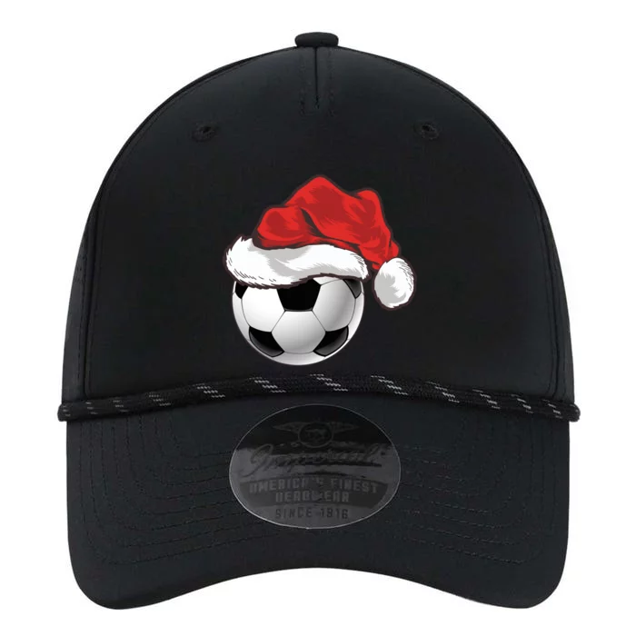 Football Player Xmas Gift Santa Hat Soccer Ball Christmas Gift Performance The Dyno Cap