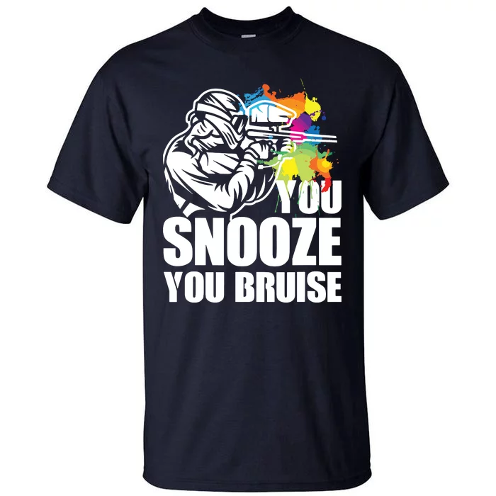 Funny Paintball You Snooze You Bruise Tall T-Shirt