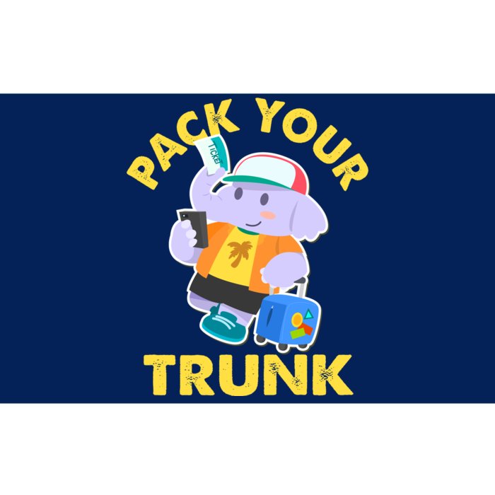 Funny Pack Your Trunk Elephant Bumper Sticker