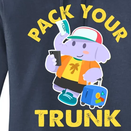 Funny Pack Your Trunk Elephant Women's Pullover Hoodie