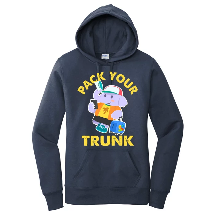 Funny Pack Your Trunk Elephant Women's Pullover Hoodie