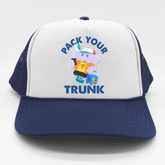 Funny Pack Your Trunk Elephant Trucker Hat