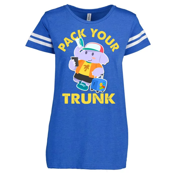 Funny Pack Your Trunk Elephant Enza Ladies Jersey Football T-Shirt