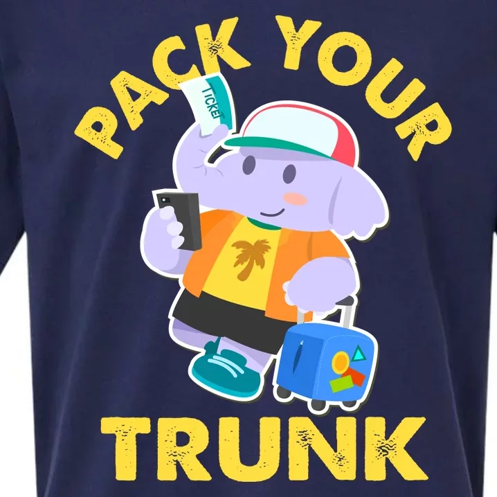 Funny Pack Your Trunk Elephant Sueded Cloud Jersey T-Shirt