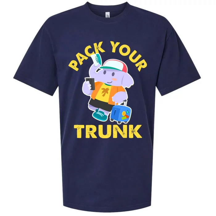 Funny Pack Your Trunk Elephant Sueded Cloud Jersey T-Shirt