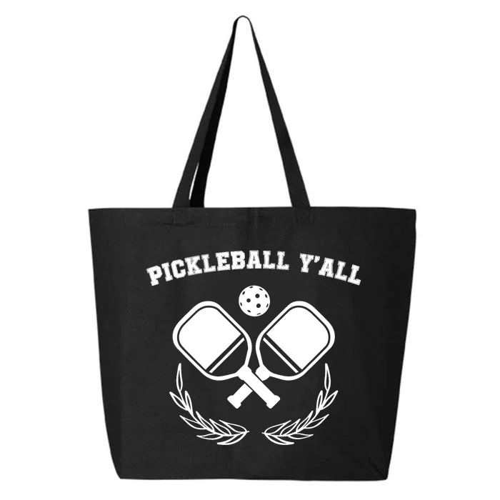 Funny Pickleball Ya'll Tees Pickle Ball Lover 25L Jumbo Tote