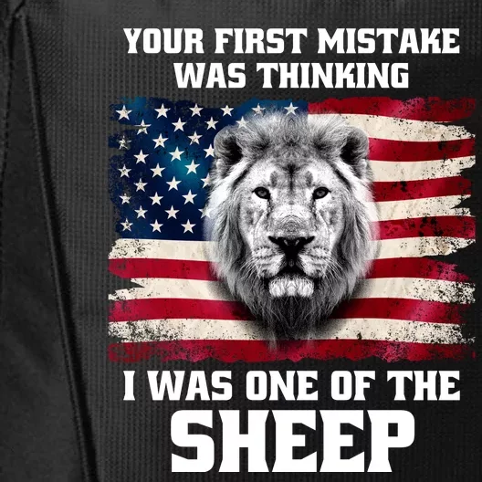 Freedom Patriot Your First Mistake Was Thinking I Was One Of The Sheep City Backpack